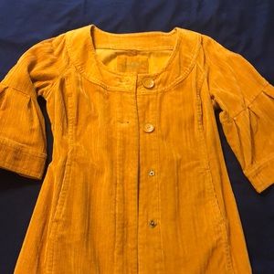 LAL mustard colored long jacket